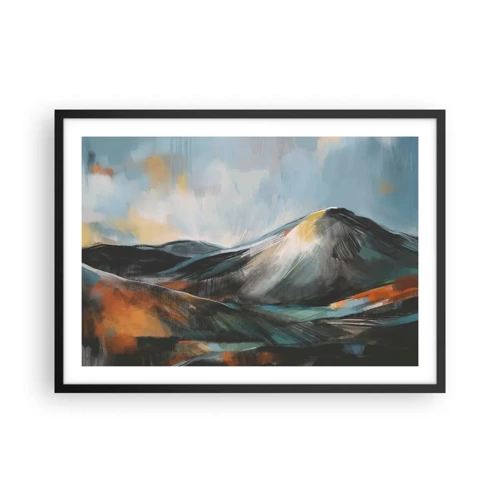 Poster in black frame - Raw and Beautiful - 70x50 cm