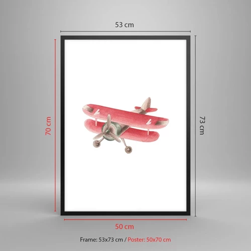 Poster in black frame - Ready for High Flghts - 50x70 cm