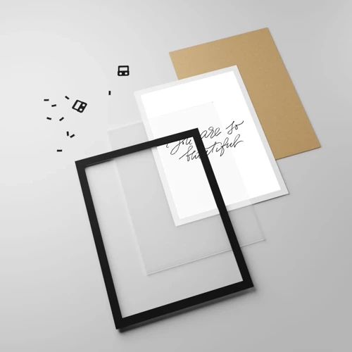 Poster in black frame - Really, Believe Me... - 40x50 cm