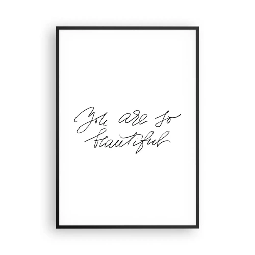 Poster in black frame - Really, Believe Me... - 70x100 cm