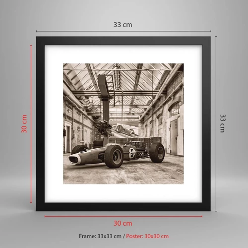 Poster in black frame - Rest of the Winner - 30x30 cm