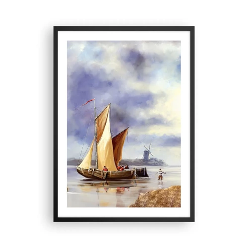 Poster in black frame - Return of Sailors - 50x70 cm