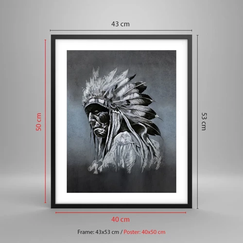 Poster in black frame - Return to the Roots - 40x50 cm