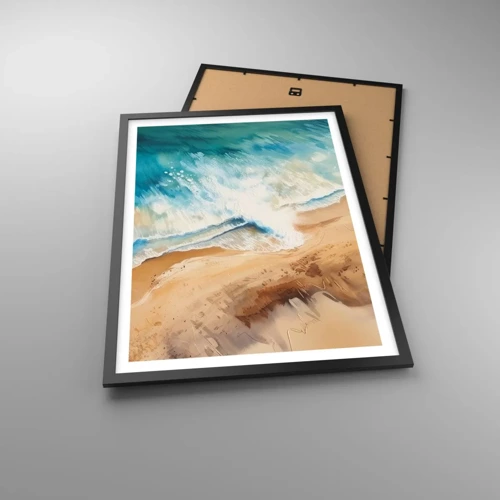 Poster in black frame - Returning Wave - 50x70 cm