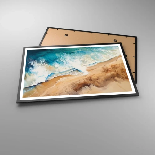 Poster in black frame - Returning Wave - 91x61 cm