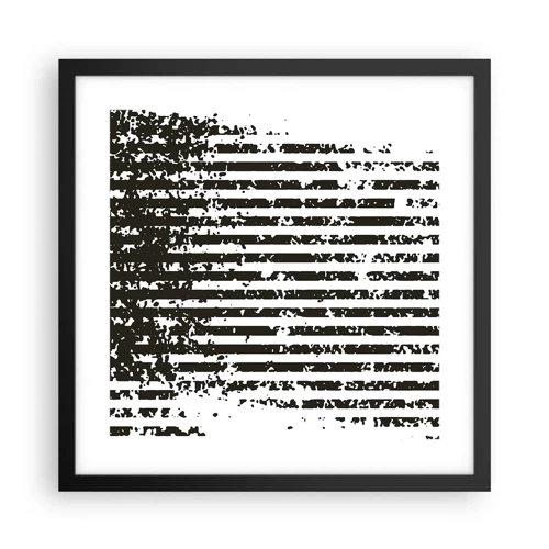 Poster in black frame - Rhythm and Noise - 40x40 cm