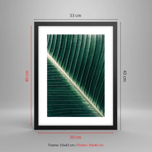 Poster in black frame - Rhythm of Nature - 30x40 cm