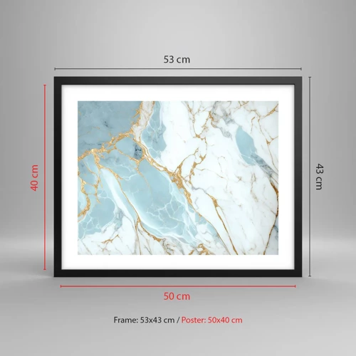 Poster in black frame - Richness of the Stone - 50x40 cm