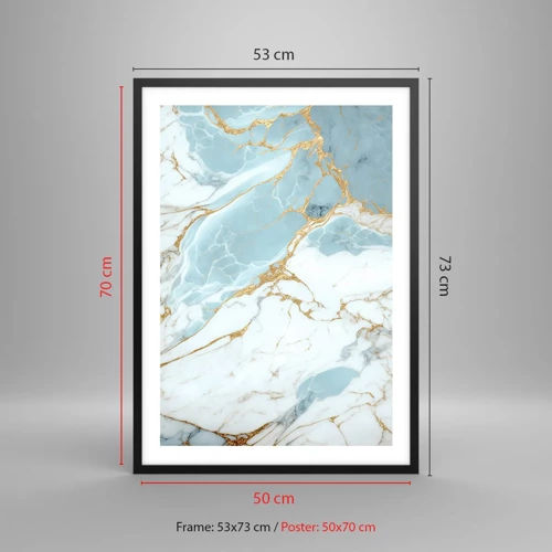 Poster in black frame - Richness of the Stone - 50x70 cm