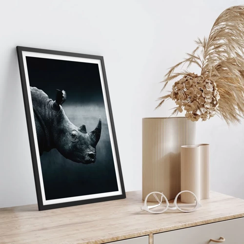 Poster in black frame - Right Profile - 50x70 cm