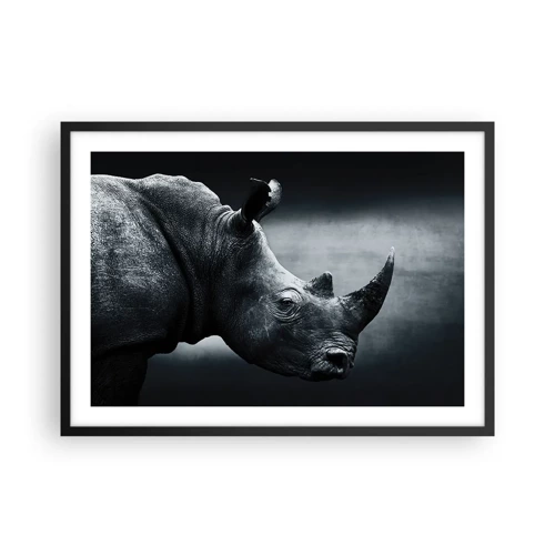 Poster in black frame - Right Profile - 70x50 cm