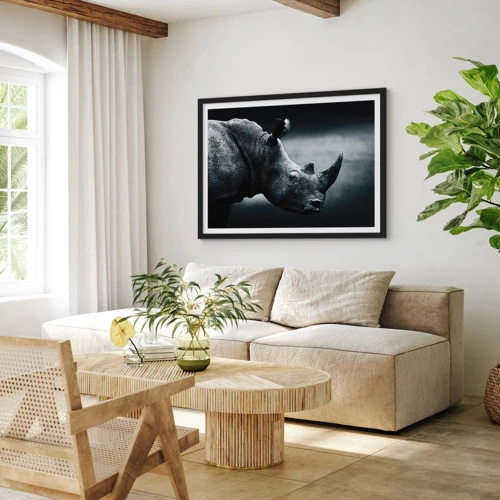 Poster in black frame - Right Profile - 70x50 cm