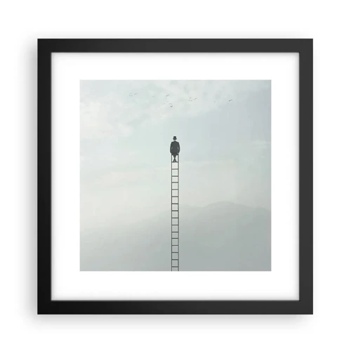 Poster in black frame - Rise above It - 30x30 cm
