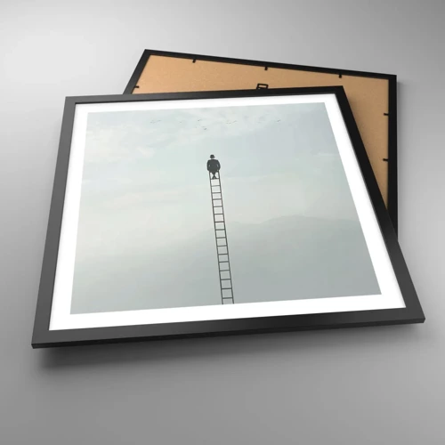 Poster in black frame - Rise above It - 50x50 cm