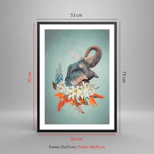 Poster in black frame - Roar of Joy - 50x70 cm