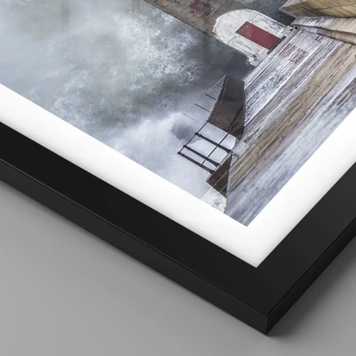 Poster in black frame - Roar of Waters, Whirr of the Wind - 50x70 cm