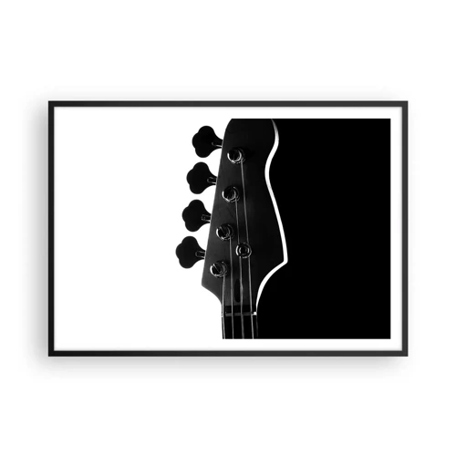 Poster in black frame - Rock Silence - 100x70 cm