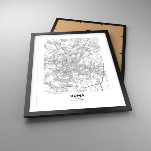 Poster in black frame - Roman Circle - 40x50 cm