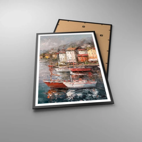 Poster in black frame - Romantic Marina - 61x91 cm