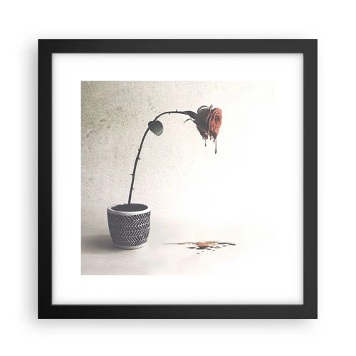 Poster in black frame - Rosa Dolorosa - 30x30 cm