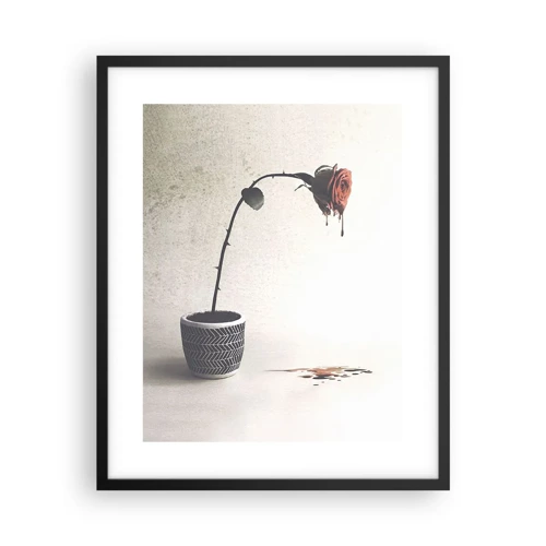 Poster in black frame - Rosa Dolorosa - 40x50 cm