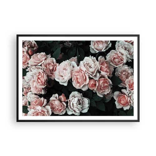 Poster in black frame - Rose Ensemble - 100x70 cm