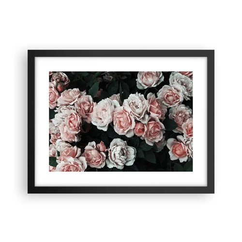 Poster in black frame - Rose Ensemble - 40x30 cm