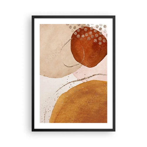 Poster in black frame - Roundness and Movement - 50x70 cm