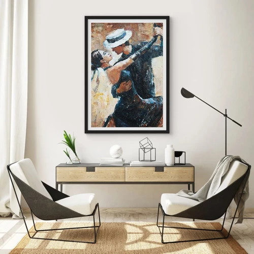 Poster in black frame - Rudolf Valentino Style - 50x70 cm