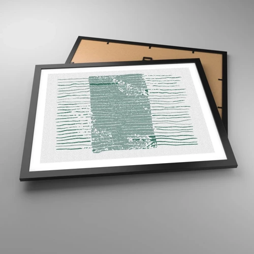 Poster in black frame - Sea Abstract - 50x40 cm