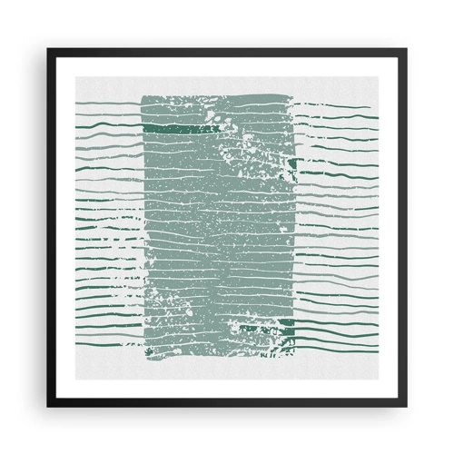 Poster in black frame - Sea Abstract - 60x60 cm