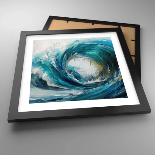 Poster in black frame - Sea Portal - 30x30 cm