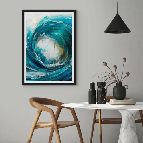 Poster in black frame - Sea Portal - 40x50 cm