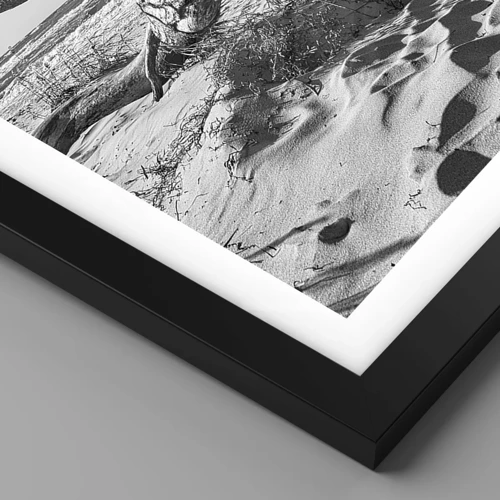 Poster in black frame - Seaside Sculpture - 60x60 cm