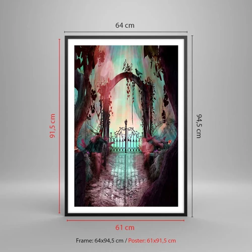 Poster in black frame - Secret Garden - 61x91 cm