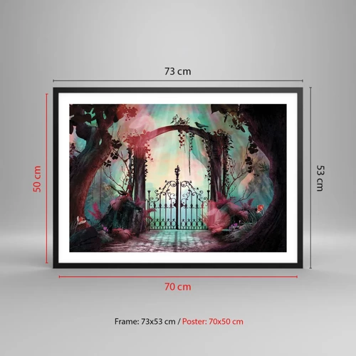 Poster in black frame - Secret Garden - 70x50 cm