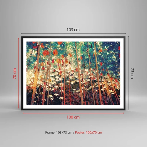 Poster in black frame - Secret Life of Leaves - 100x70 cm