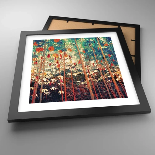 Poster in black frame - Secret Life of Leaves - 30x30 cm