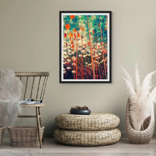 Poster in black frame - Secret Life of Leaves - 40x50 cm