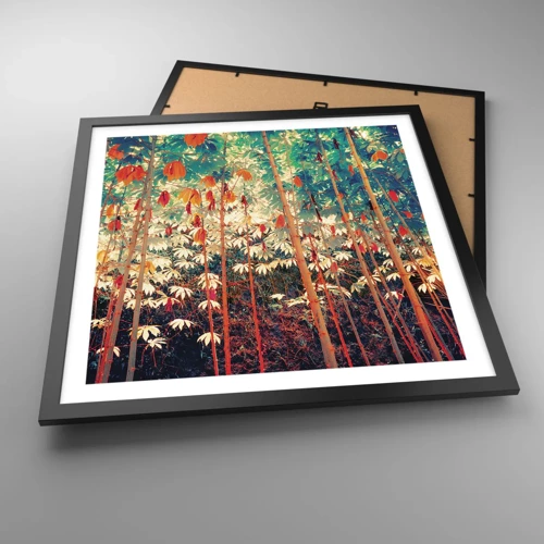 Poster in black frame - Secret Life of Leaves - 50x50 cm