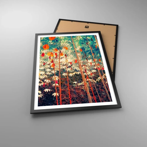 Poster in black frame - Secret Life of Leaves - 50x70 cm