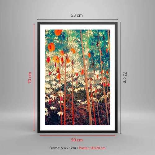 Poster in black frame - Secret Life of Leaves - 50x70 cm