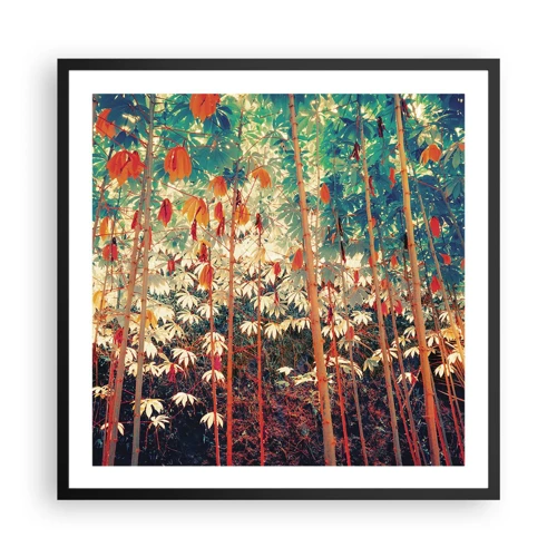 Poster in black frame - Secret Life of Leaves - 60x60 cm