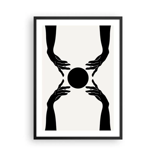 Poster in black frame - Secret Sign - 50x70 cm