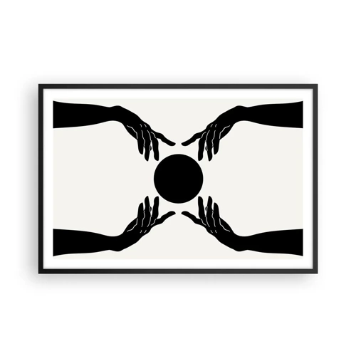 Poster in black frame - Secret Sign - 91x61 cm