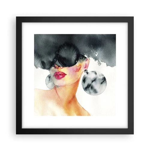 Poster in black frame - Secret of Elegance - 30x30 cm