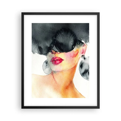 Poster in black frame - Secret of Elegance - 40x50 cm