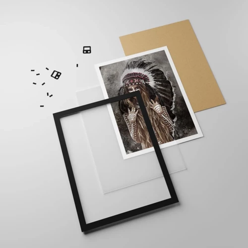 Poster in black frame - Secret of the Power of the Tribe - 40x50 cm