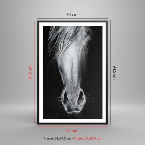 Poster in black frame - Seductive Look - 61x91 cm