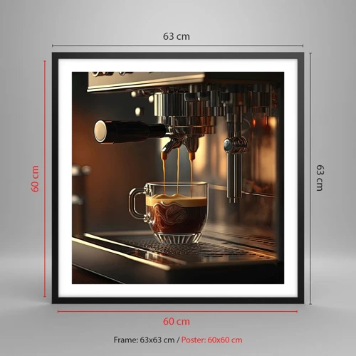 Poster in black frame - Sensual Mixture - 60x60 cm